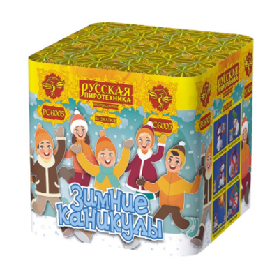 Зимние каникулы 36 Батарея салютов купить в Орле | oryol.salutsklad.ru