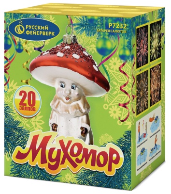 Мухомор Батарея салютов купить в Орле | oryol.salutsklad.ru